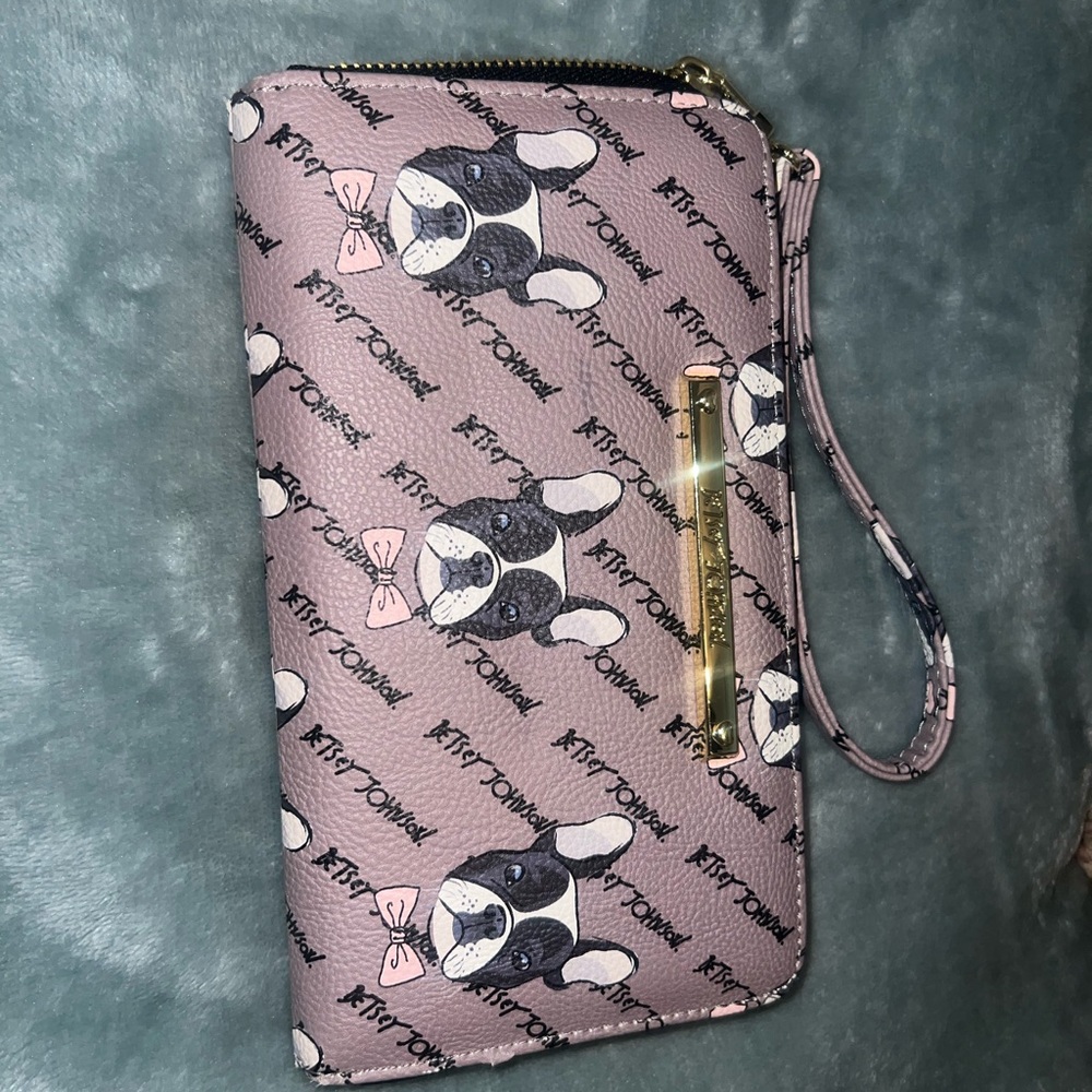Cute Dog Print Wristlet Wallet